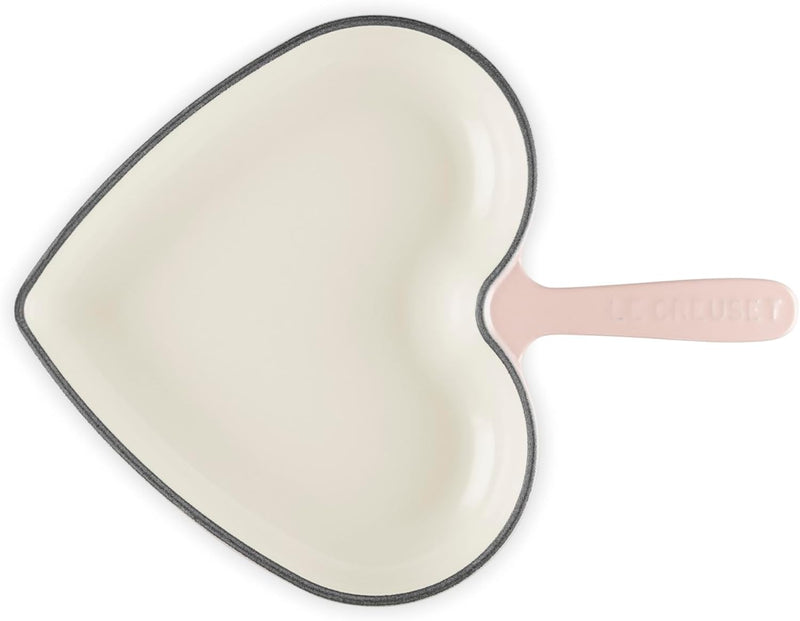 Le Creuset 10 1/4" Enameled Cast Iron Traditional Heart Skillet - Peche