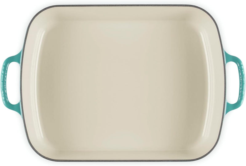 Le Creuset 5 1/4 Qt. (10" x 15 3/4") Signature Rectangular Roaster - Riviera