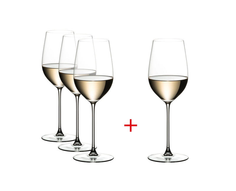 Riedel Veritas Riesling/Zinfandel Glass - Buy 3 Get 4 - Set of 4