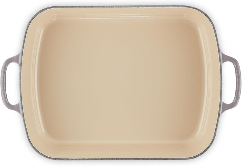 Le Creuset 5 1/4 Qt. (10" x 15 3/4") Signature Rectangular Roaster - Oyster