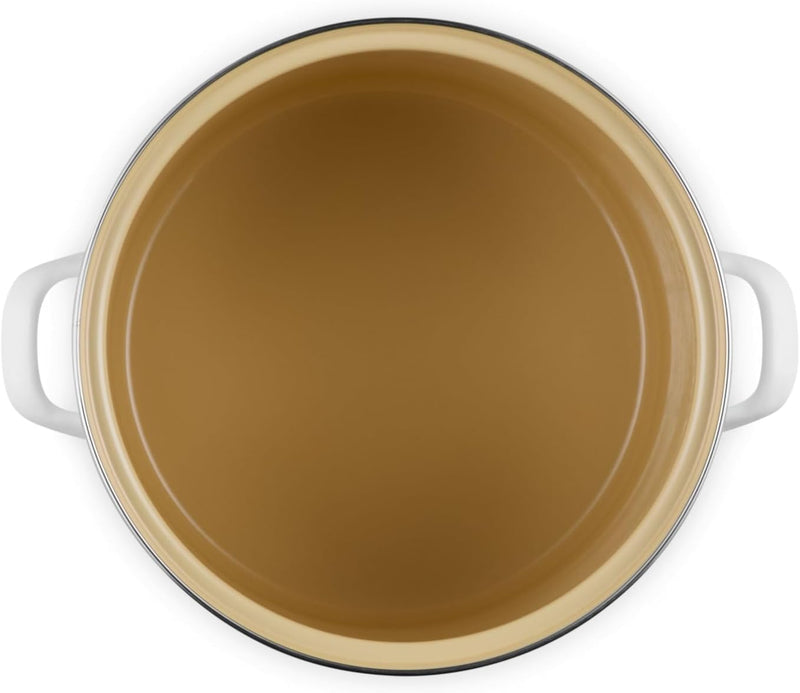 Le Creuset 12 Qt. Traditional Stockpot w/SS Knob - White
