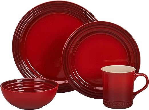 Le Creuset 16-Piece Dinnerware Set - Cerise