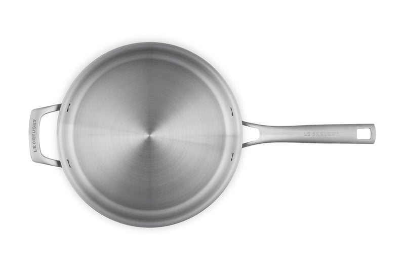 Le Creuset 4 1/2 Qt. Essential Stainless Steel Saute Pan w/Lid