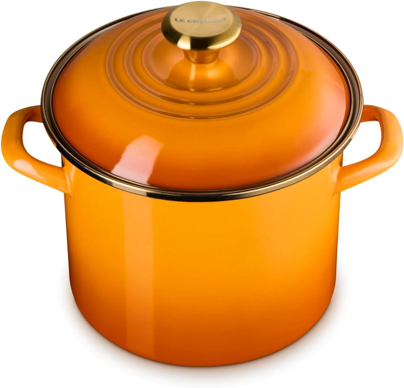 Le Creuset 6 Qt. Traditional Stockpot w/Gold Knob - Persimmon