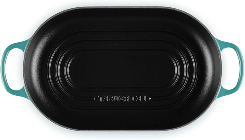 Le Creuset 11 1/2" / 1.5 Qt. Signature Enameled Cast Iron Oval Bread Oven - Riviera