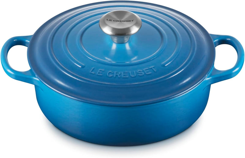 Le Creuset 3 1/2 Qt. Signature Round Wide Dutch Oven w/Stainless Steel Knob - Marseille