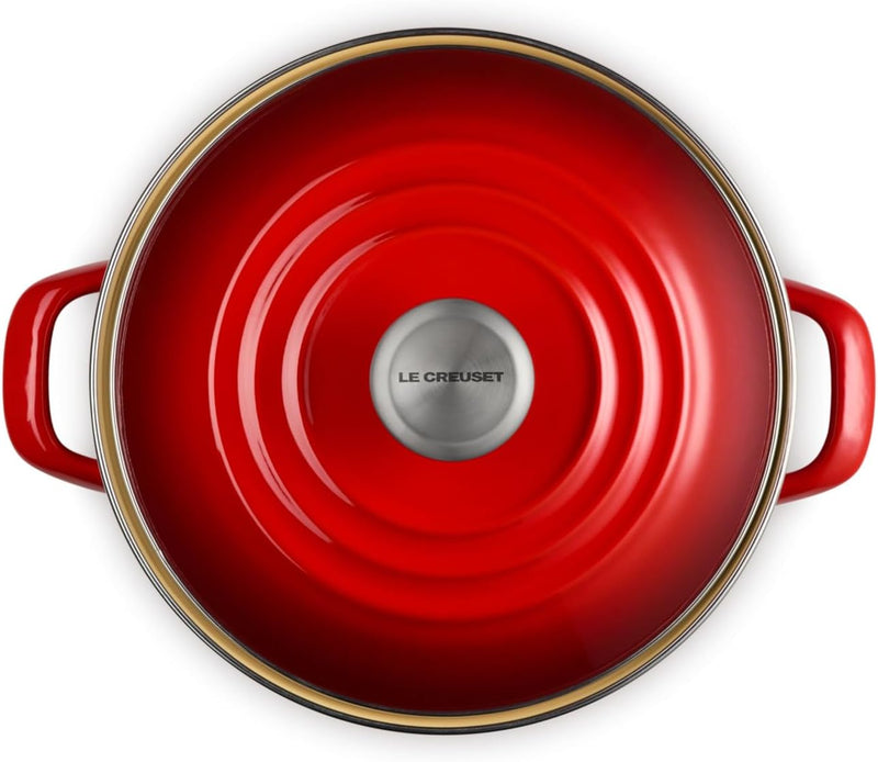 Le Creuset 8 Qt. Traditional Stockpot w/SS Knob - Cerise