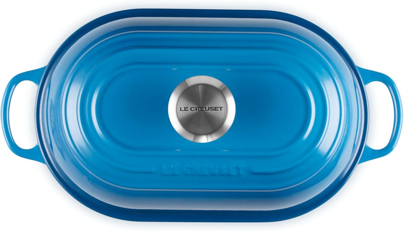 Le Creuset 11 1/2" / 1.5 Qt. Signature Enameled Cast Iron Oval Bread Oven - Marseille