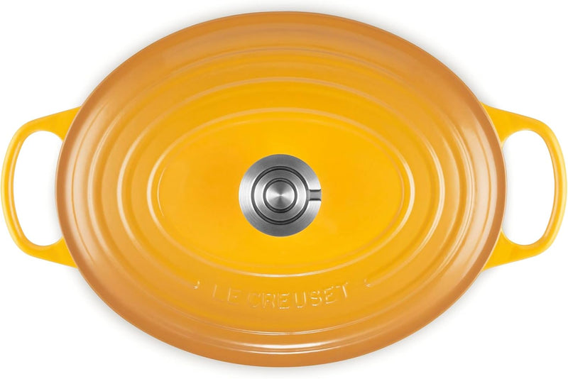 Le Creuset 6 3/4 Qt. Signature Oval Dutch Oven w/Crucible SS Knob - Nectar