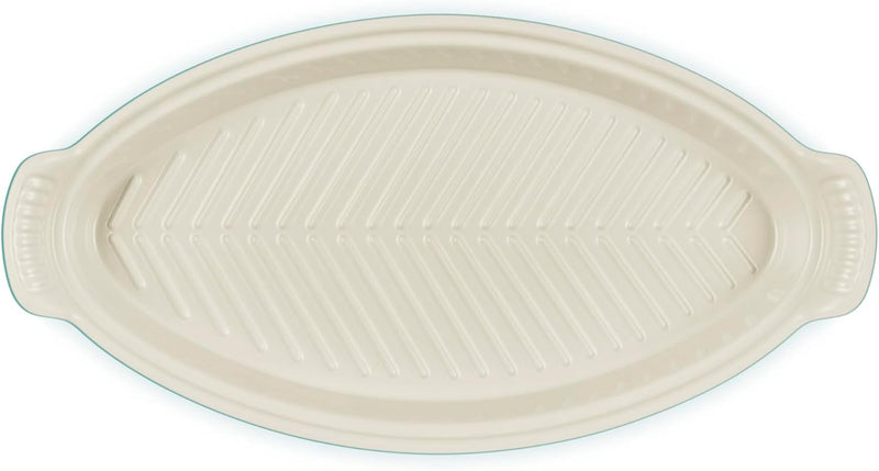 Le Creuset 1 7/10 Qt. Fish Baker w/Gold Knob - Riviera