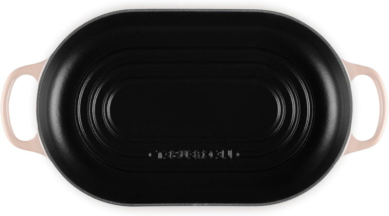 Le Creuset 11 1/2" / 1.5 Qt. Signature Enameled Cast Iron Oval Bread Oven - Peche