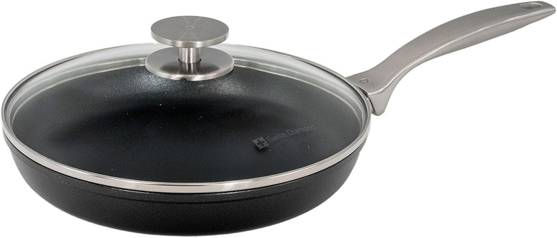 Swiss Diamond - 9.5" CHD Nonstick Fry Pan w/Glass Lid