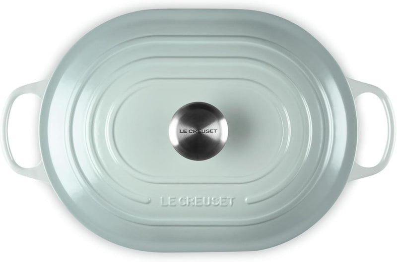 Le Creuset 3 3/4 Qt. Signature Oval Casserole w/Stainless Steel Knob - Sea Salt