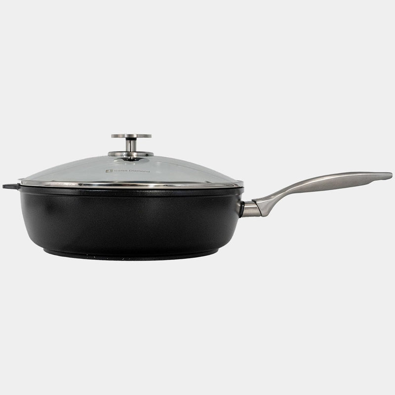 Swiss Diamond - 4.3 Qt. CHD Nonstick Saute Pan w/Glass Lid