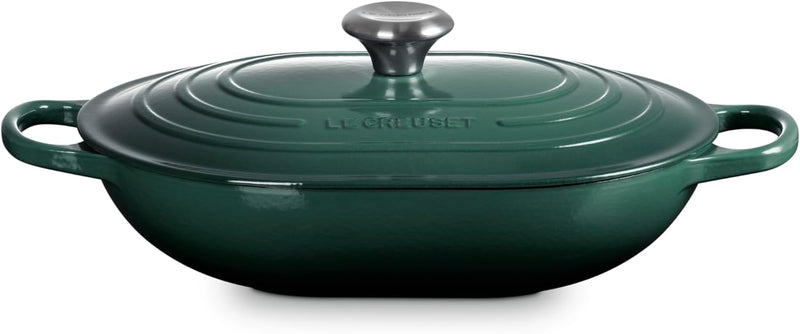 Le Creuset 3 3/4 Qt. Signature Oval Casserole w/Stainless Steel Knob - Artichaut