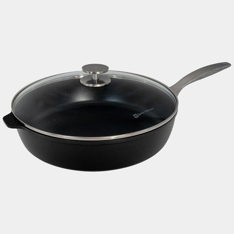 Swiss Diamond - 5.8 Qt. CHD Nonstick Saute Pan w/Glass Lid