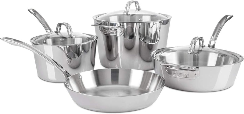 Viking Contemporary 3-Ply - 7 Pc. Cookware Set - Mirror Finish
