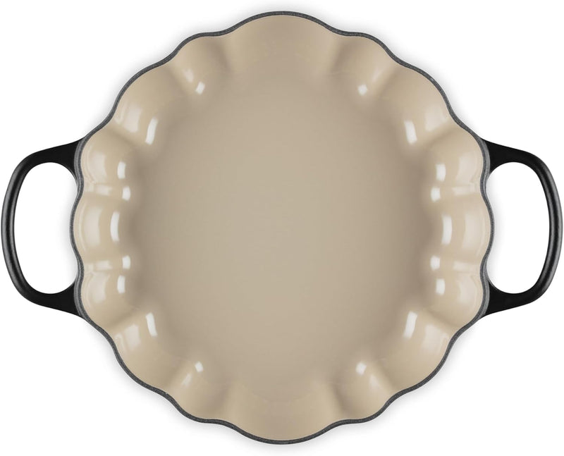 Le Creuset 2 3/4 Qt. Signature Enameled Cast Iron Figural Pumpkin Braiser w/Figural Gold Knob - Licorice