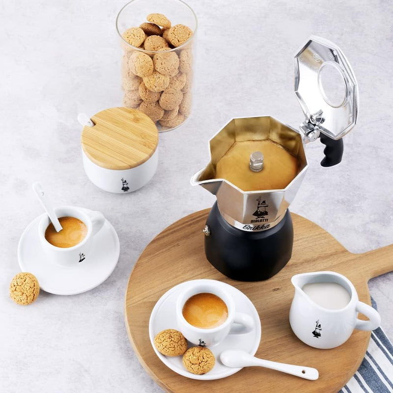 Bialetti Brikka Stovetop Espresso Maker 4 Cups - Black