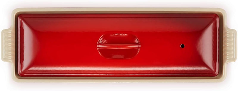 Le Creuset 2 Qt. (4" x 12 2/3") Pate Terrine - Cerise