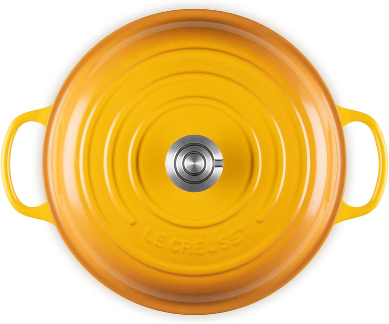 Le Creuset 3 1/2 Qt. Signature Braiser w/Crucible SS Knob - Nectar