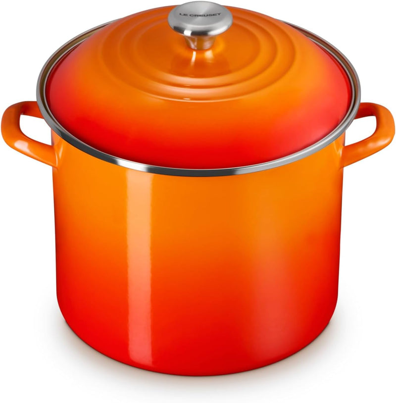 Le Creuset 12 Qt. Traditional Stockpot w/SS Knob - Flame