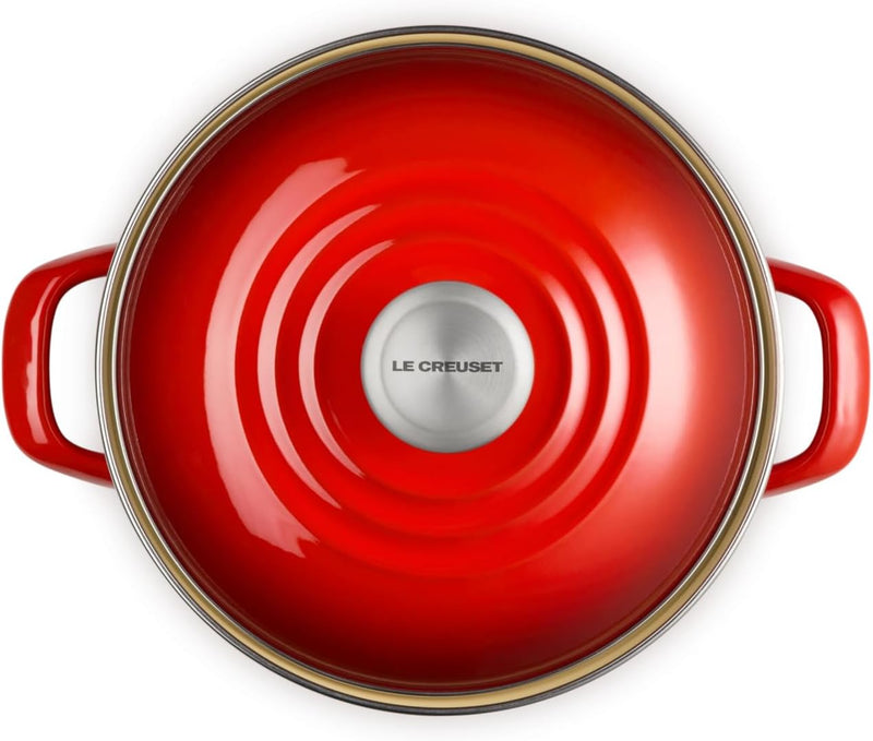 Le Creuset 6 Qt. Traditional Stockpot w/SS Knob - Cerise