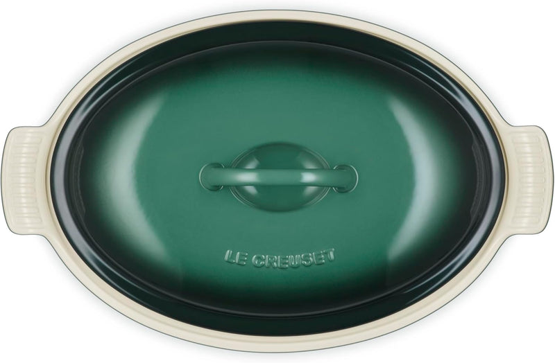 Le Creuset 4 Qt. (14") Heritage Covered Oval Casserole - Artichaut