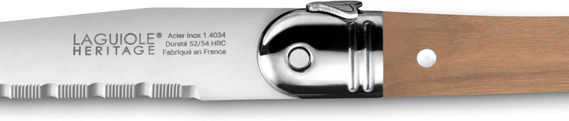 TB Laguiole Heritage 6 Pc. Steak Knife Set - Light Wood Handle