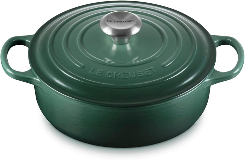 Le Creuset 3 1/2 Qt. Signature Round Wide Dutch Oven w/Stainless Steel Knob - Artichaut
