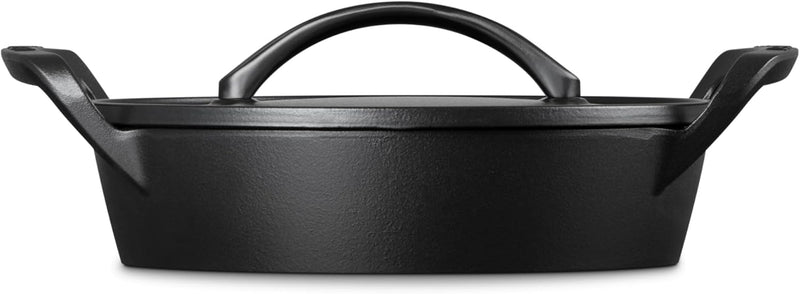 Le Creuset 3.5 Qt. Round Utility Pan - Alpine Outdoor Collection - Matte Black