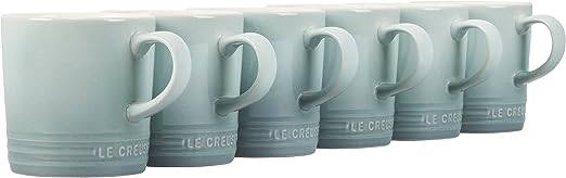 Le Creuset Set of 6 - 12 oz. London Mugs - Sea Salt