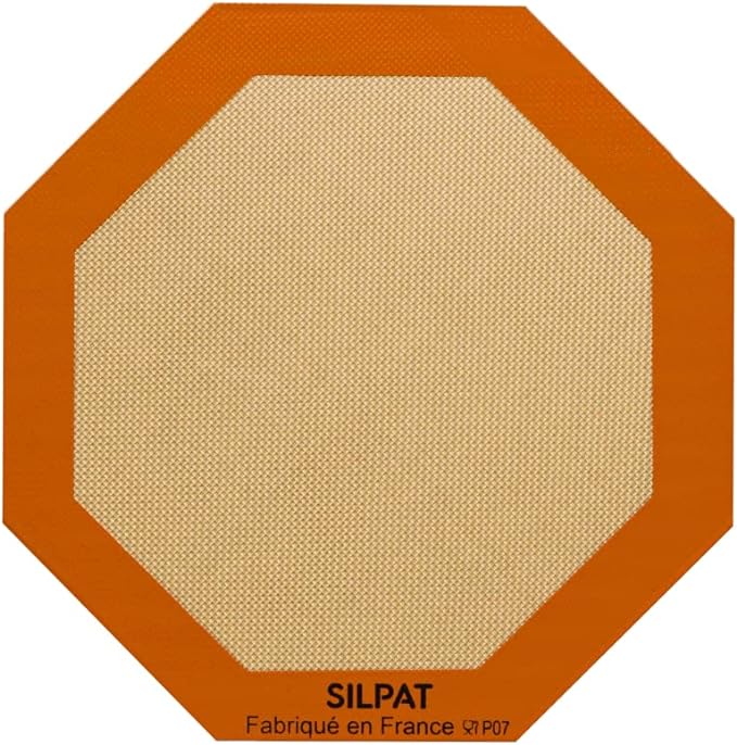 Silpat Octogonal Microwave Size Baking Mat - 10 1/4" - 2 Pack