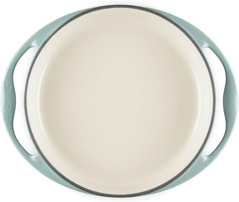 Le Creuset 2 Qt. (9 3/4") Heritage Enameled Cast Iron Tarte Tatin Dish - Sea Salt