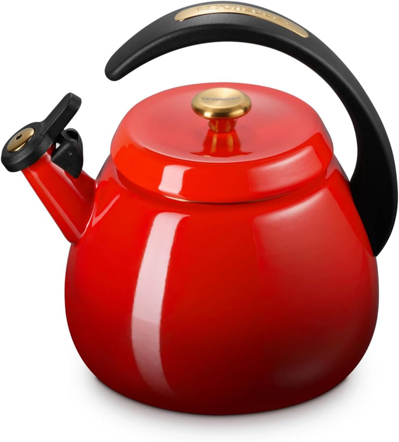 Le Creuset 2.2 Qt. Cloche Kettle w/Gold Knob - Cerise