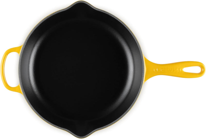 Le Creuset 10 1/4" (1 3/4 Qt.) Signature Cast Iron Handle Skillet - Nectar