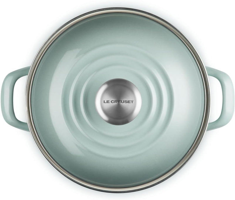 Le Creuset 6 Qt. Traditional Stockpot w/SS Knob - Sea Salt