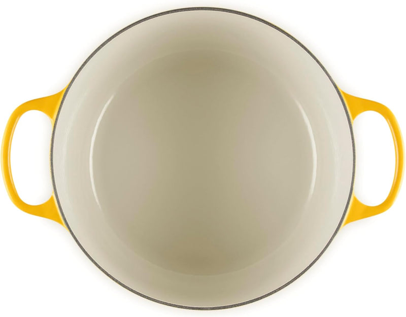 Le Creuset 6 1/2 Qt. Enameled Cast Iron Signature Deep Round Dutch Oven w/Stainless Steel Knob - Nectar