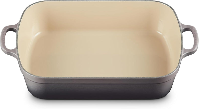 Le Creuset 5 1/4 Qt. (10" x 15 3/4") Signature Rectangular Roaster - Oyster