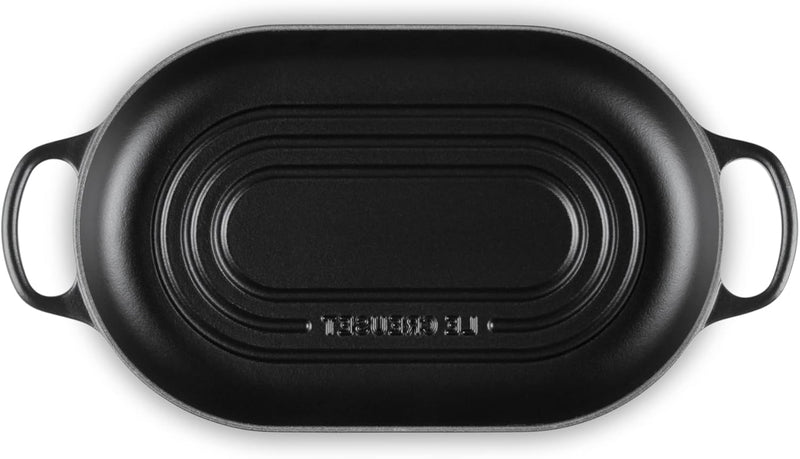 Le Creuset 11 1/2" / 1.5 Qt. Signature Enameled Cast Iron Oval Bread Oven - Licorice