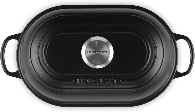 Le Creuset 11 1/2" / 1.5 Qt. Signature Enameled Cast Iron Oval Bread Oven - Licorice