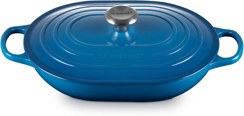 Le Creuset 3 3/4 Qt. Signature Oval Casserole w/Stainless Steel Knob - Marseille
