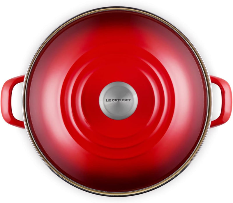 Le Creuset 12 Qt. Traditional Stockpot w/SS Knob - Cerise