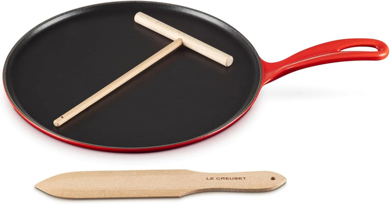 Le Creuset 10 1/4" Traditional Round Crepe Pan - Cerise