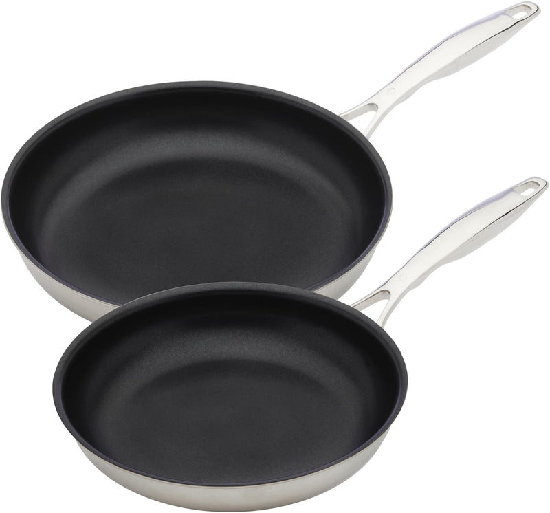 Swiss Diamond - 2 Pc. Nonstick Clad Induction Fry Pan Set