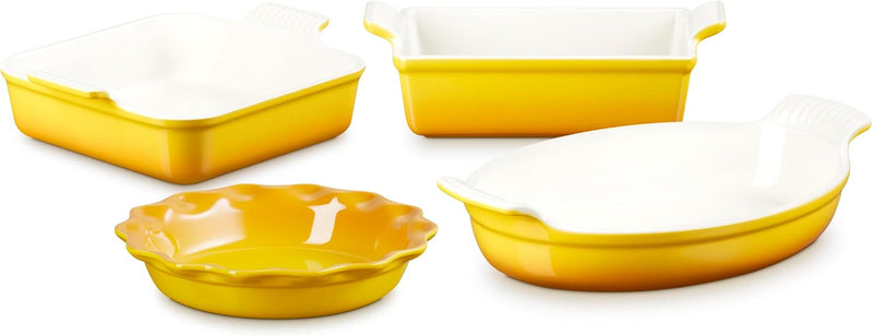 Le Creuset Set of 4 - Heritage Bakeware Set - Nectar