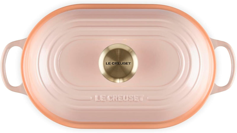 Le Creuset 11 1/2" / 1.5 Qt. Signature Enameled Cast Iron Oval Bread Oven - Peche