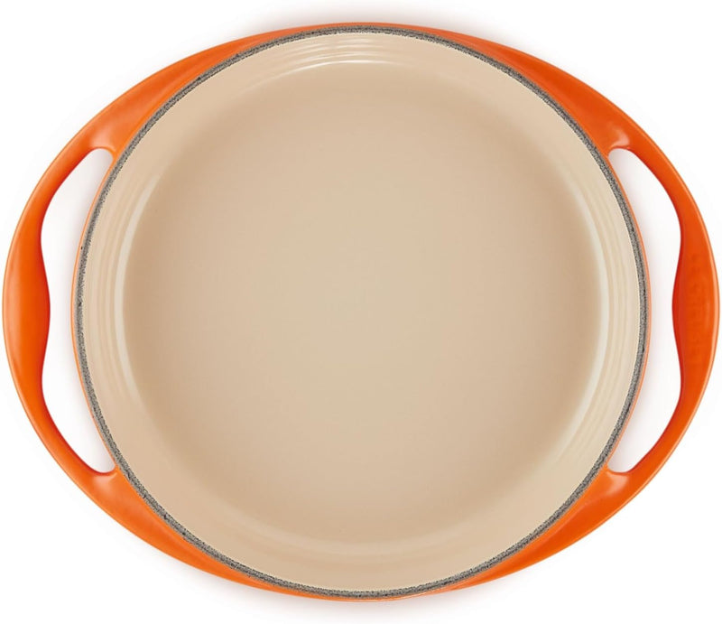 Le Creuset 2 Qt. (9 3/4") Heritage Enameled Cast Iron Tarte Tatin Dish - Flame