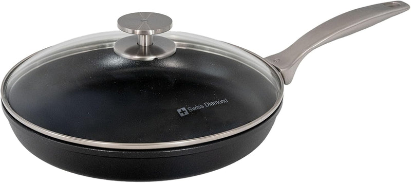 Swiss Diamond - 10.25" CHD Nonstick Fry Pan w/Glass Lid