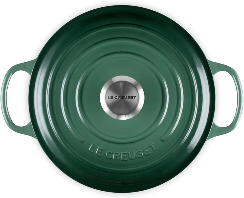 Le Creuset 3 1/2 Qt. Signature Round Wide Dutch Oven w/Stainless Steel Knob - Artichaut